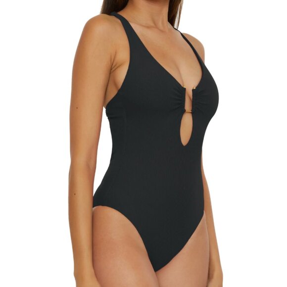 NEW with Tags Becca Modern Edge One Piece in Black Size Large - Picture 2 of 8